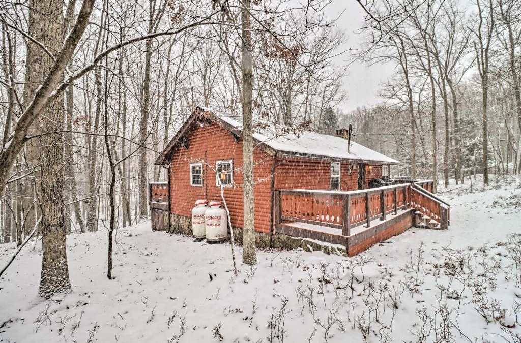 Hickory Hills House | Dog-Friendly Poconos Cabin about 15 Mi to Skiing!