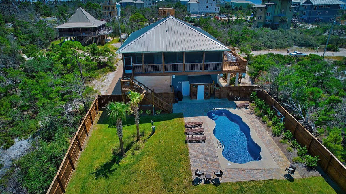 Cape San Blas House | Dog Friendly! Private Pool, Elevator, Fenced-in, Near Beach!