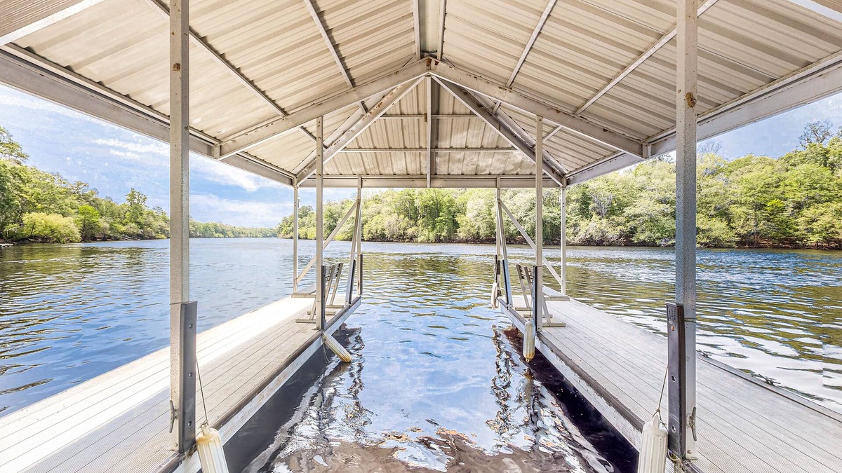 Bell House | Dog-friendly riverfront home with screened porch, firepit, & private dock