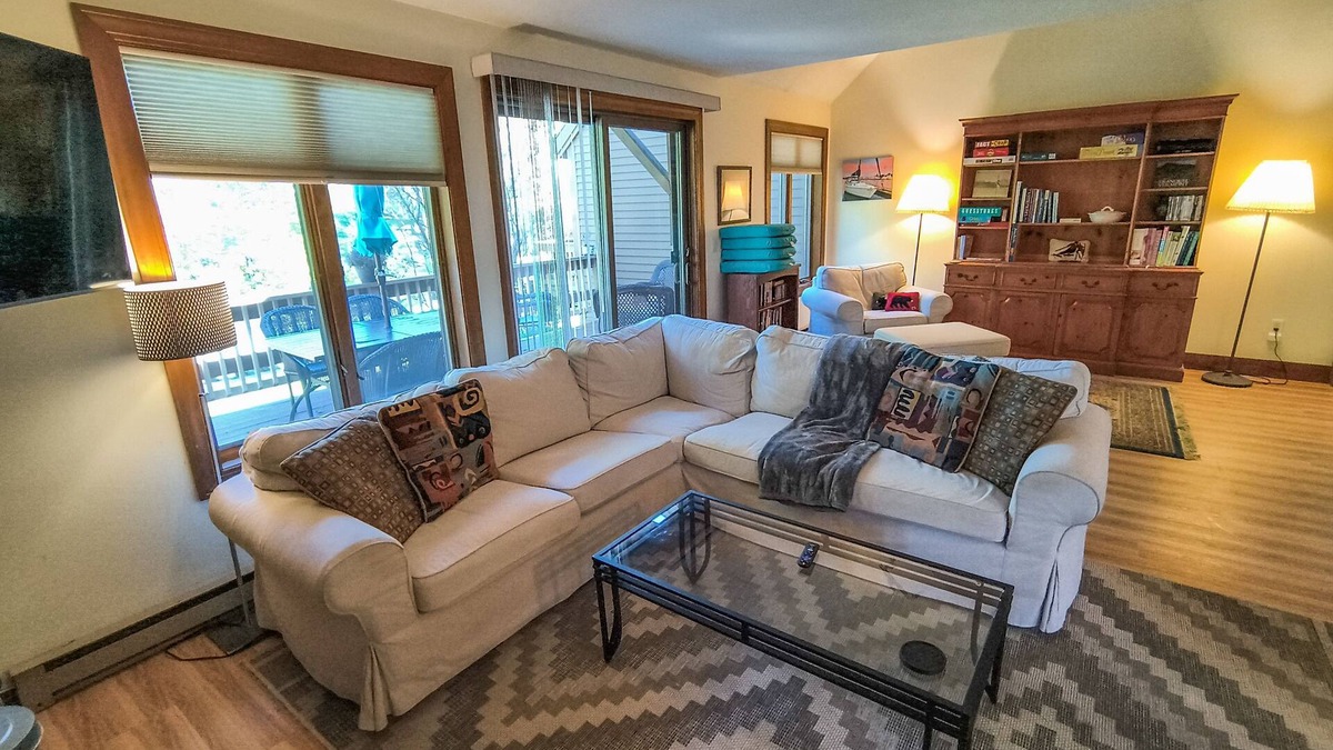 Quechee House | Dog-friendly townhome with views, AC & fireplace - walk to Village of Quechee