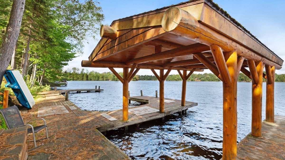 Manitowish Waters House | Dog-Friendly, Lakefront Home w/Private Dock, Firepit, Sauna, & Free WiFi