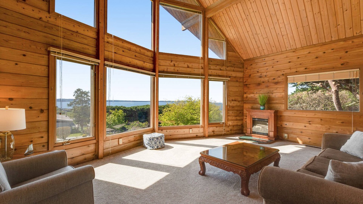 Freeland House | Dog-friendly waterview home with gig wifi, deck, beach access, and hot tub
