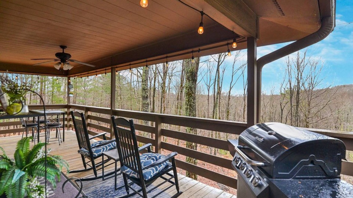 Owl Town Retreat Cabin | Dog friendly with a great view and fire pit! Hot tub!2 bed cabin