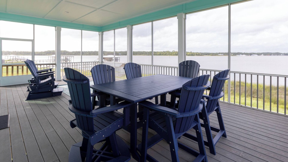 Gulf Shores House | Dolphin Dreams- OMG View! RV Pad W/Hookups! Kayaks! Pier! Event Friendly!