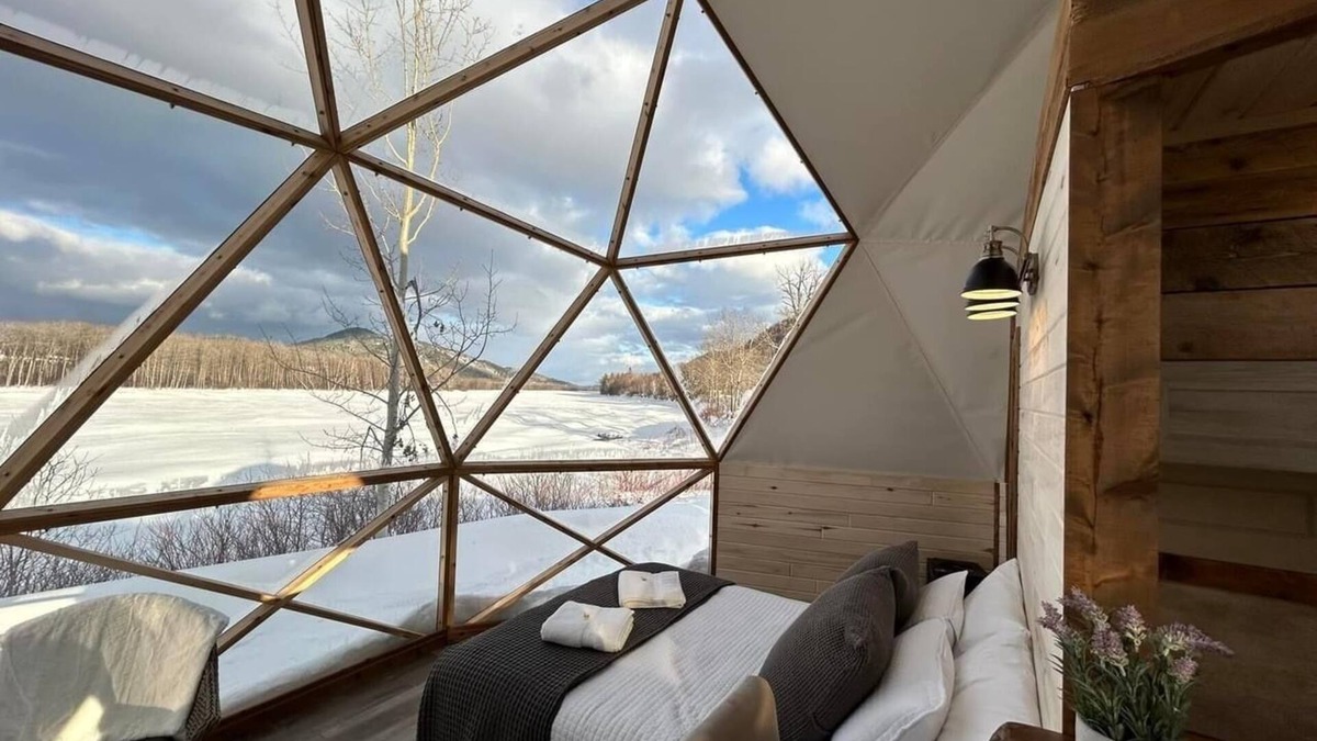 Listuguj Mi'gmaq First Nation Ski Chalet | Dome 6 Exquisite Waterfront Retreat, Just Minutes from Sugarloaf Provincial Park