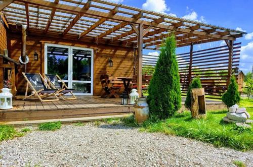 gmina Stezyca House | Domek uroczy i wilcza chatka,klimat górski na Kaszubach,balia,sauna,ognisko