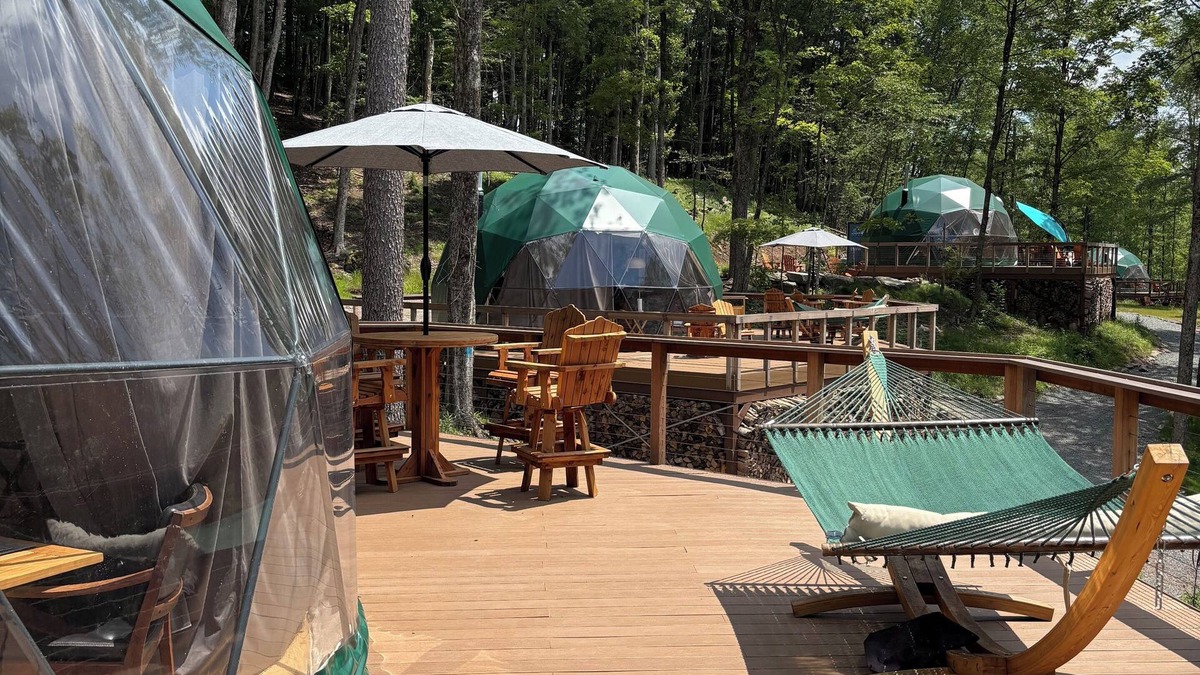 Swan Lake RV Rental | Domes at Catskills a lakefront glamping adventure for adults