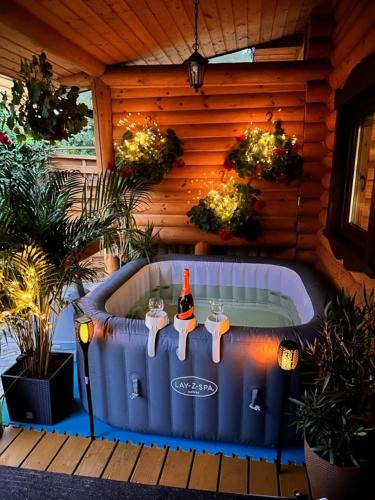 Dziwnowek Resort | Domy z Bala - Domki ogrzewane - JACUZZI, SAUNA, lody, popcorn, ryba wedzona i ognisko w cenie!