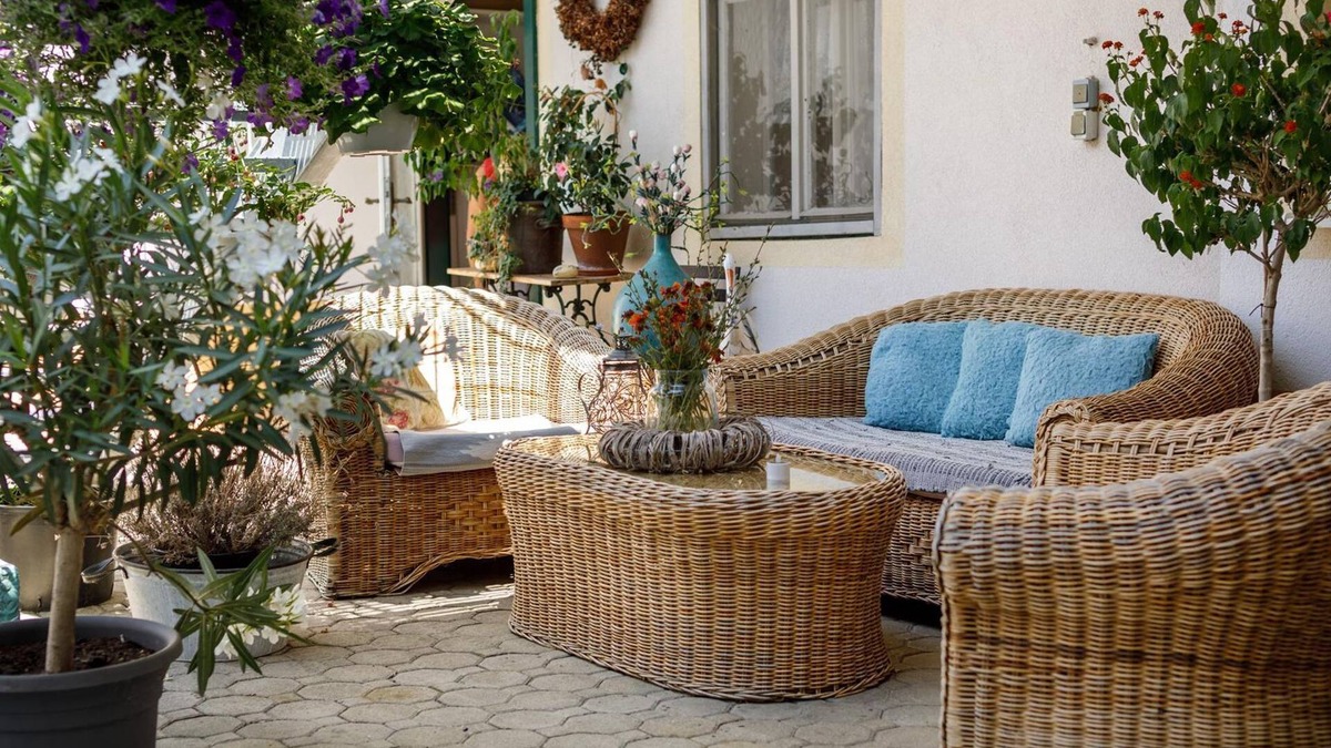 Morbisch am See Cottage | Doppelzimmer mit Boxspringbett Hofseite - Pension Laubenhof