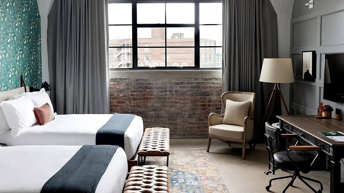 South Main Historic District Apartment | Double Room at ARRIVE Memphis, Pet-Friendly Property, Parking Onsite