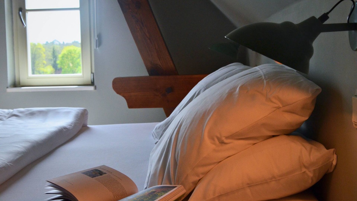 Oberhavel Apartment | Double room in the Gasthaus am Finowkanal (former school from 1875).