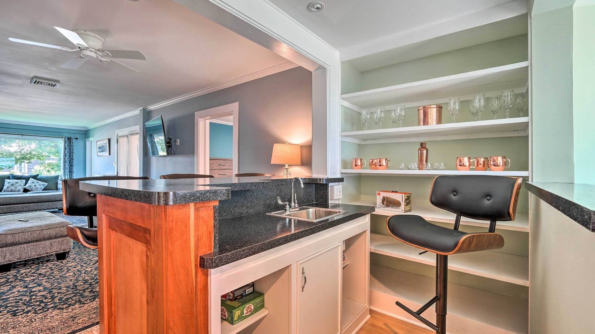 Lake George House | Downtown Retreat w/Grill, Fire Pit & Wet Bar