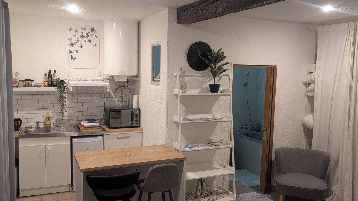 Saint-Michel Apartment | Downtown studio with private patio