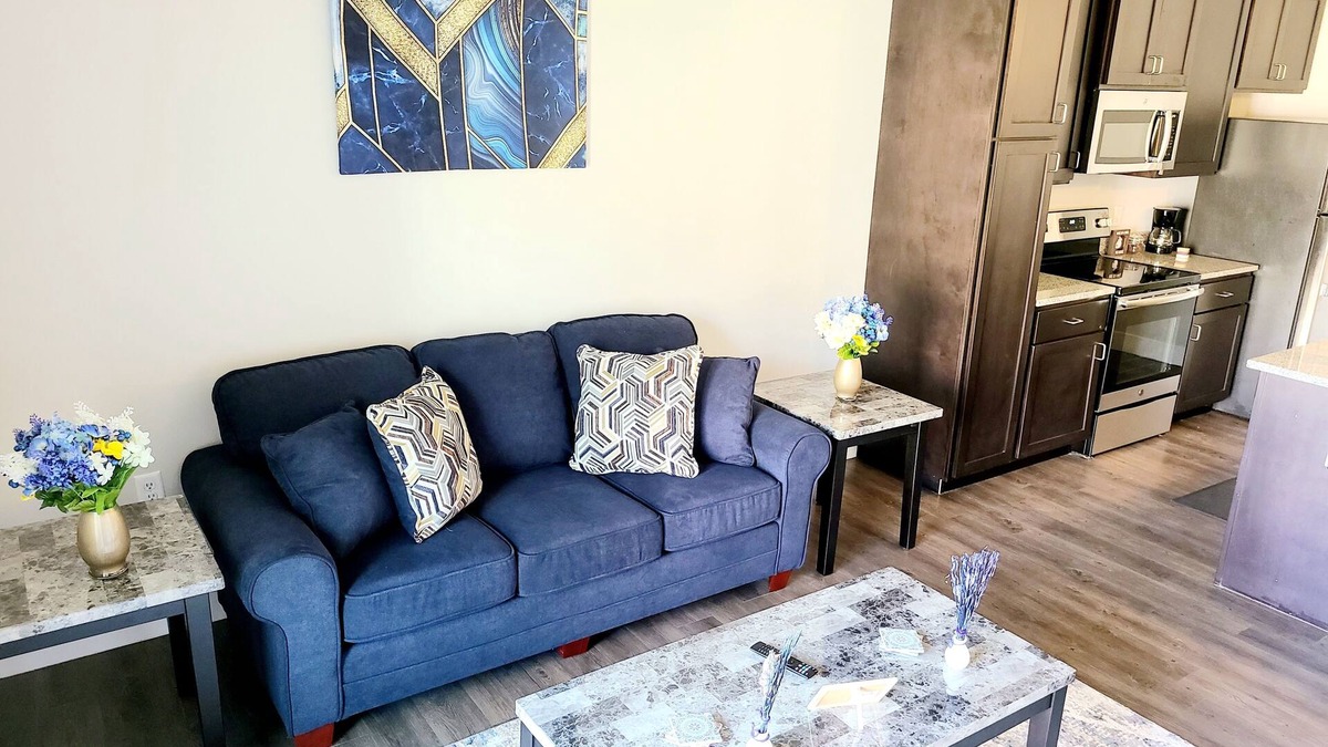Central West End Apartment | Downtown West Stellar Suite- King w/Patio (223)