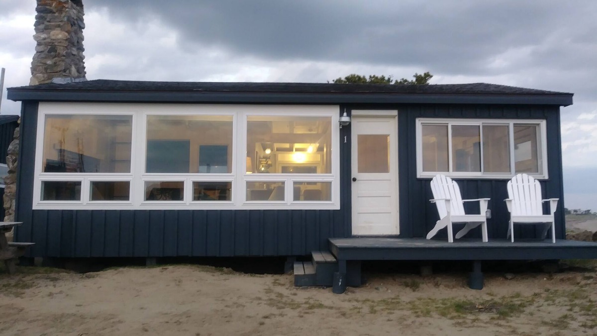 Phippsburg Cottage | Driftwood Oceanfront Cottage at Popham Beach Spectacular views from every room