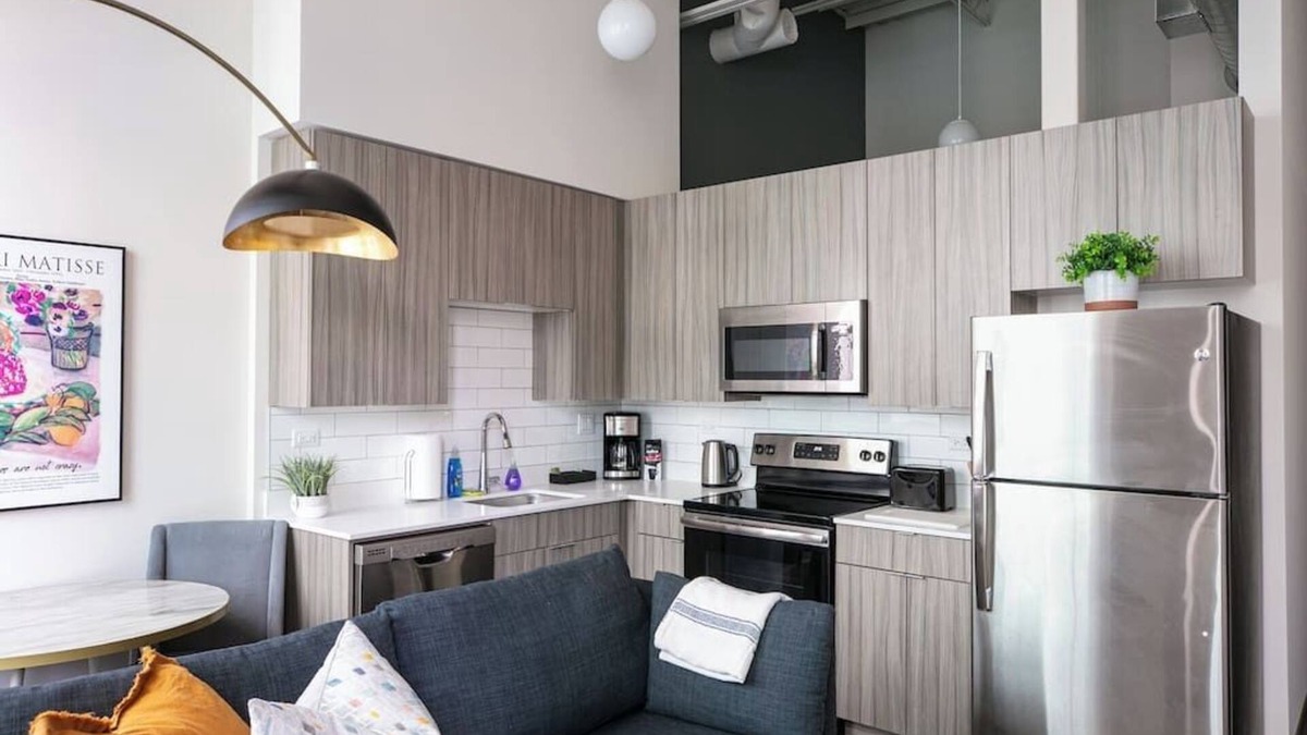 South Loop Apartment | DTown Mich Ave #10 | gym+rooftop w park view