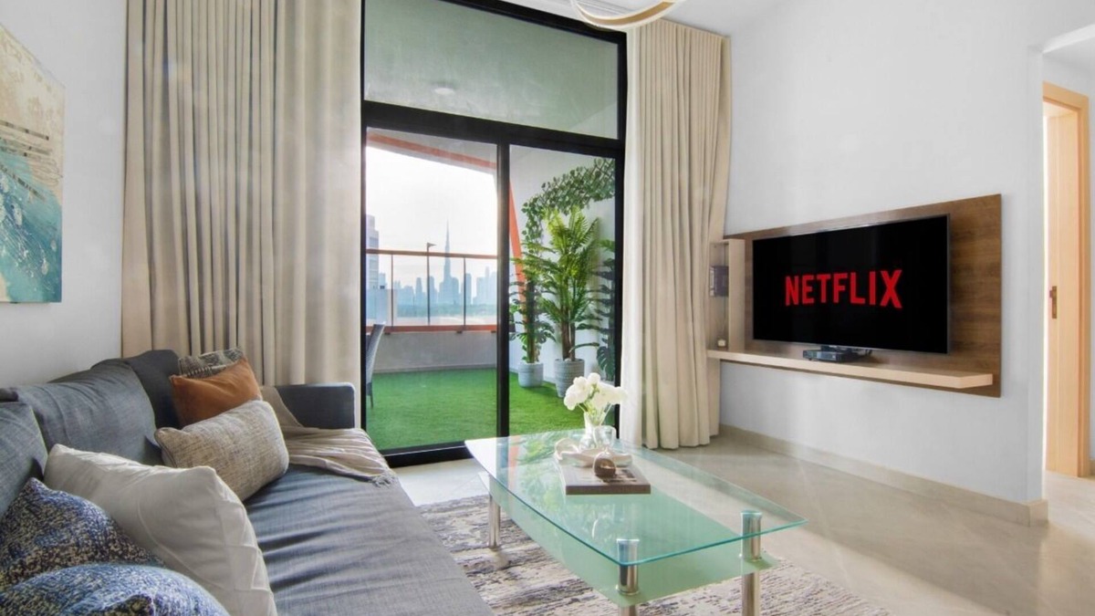 Jadaf Apartment | Dubai Burj Khalifa Skyline View Corner Suite with Huge Balcony!