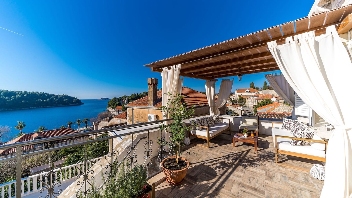 Cavtat Old Town House | Dubrovnik-Cavtat Authentic stone Villa with Indoor pool and sunset terrace