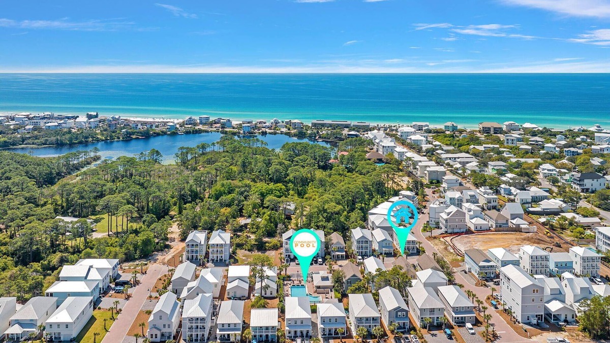 Dune Allen Beach House | Dune Allen Coastal Charm – 3BR Home Walk to Beach & Pool Sleeps 6