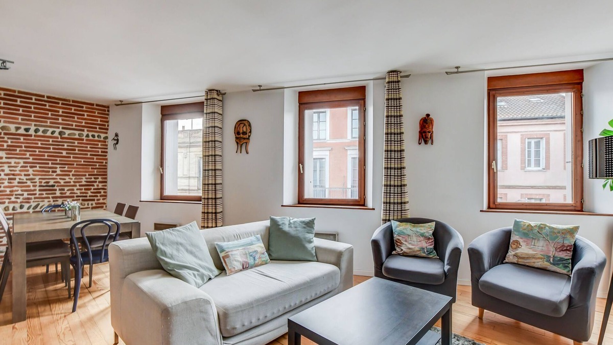 Saint-Cyprien Apartment | Duplex Tolosa 3BDR 80sqm/Dome Grave/Pont-Neuf/St-Cyprien/Free private parking