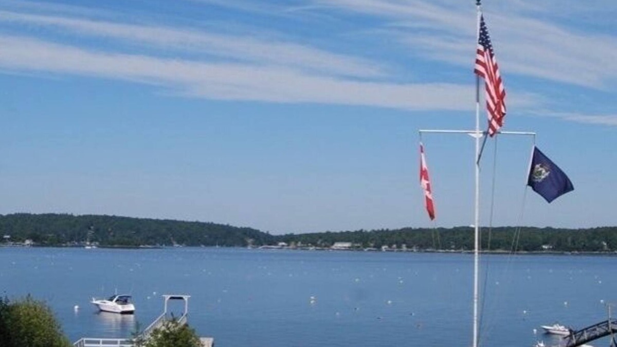East Boothbay Condo | East Boothbay Waterfront One room Condo.Waterview from in side this room