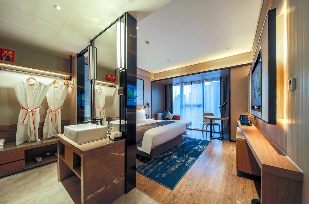 Yuancheng District Hotel | Echarm Hotel Heyuan Jianji Wanda Plaza