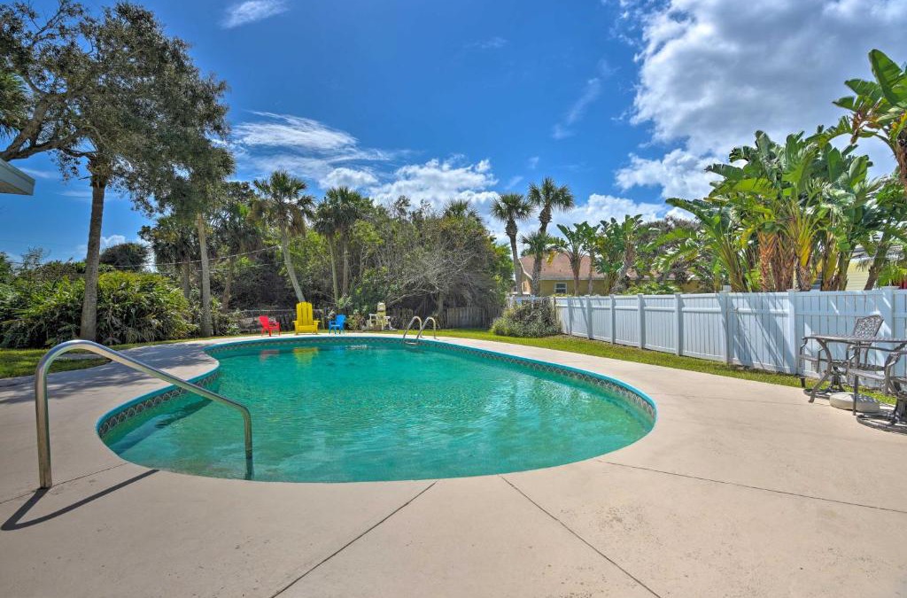 Royal Dunes North House | Eclectic Escape with Pool Walk to Ormond Beach