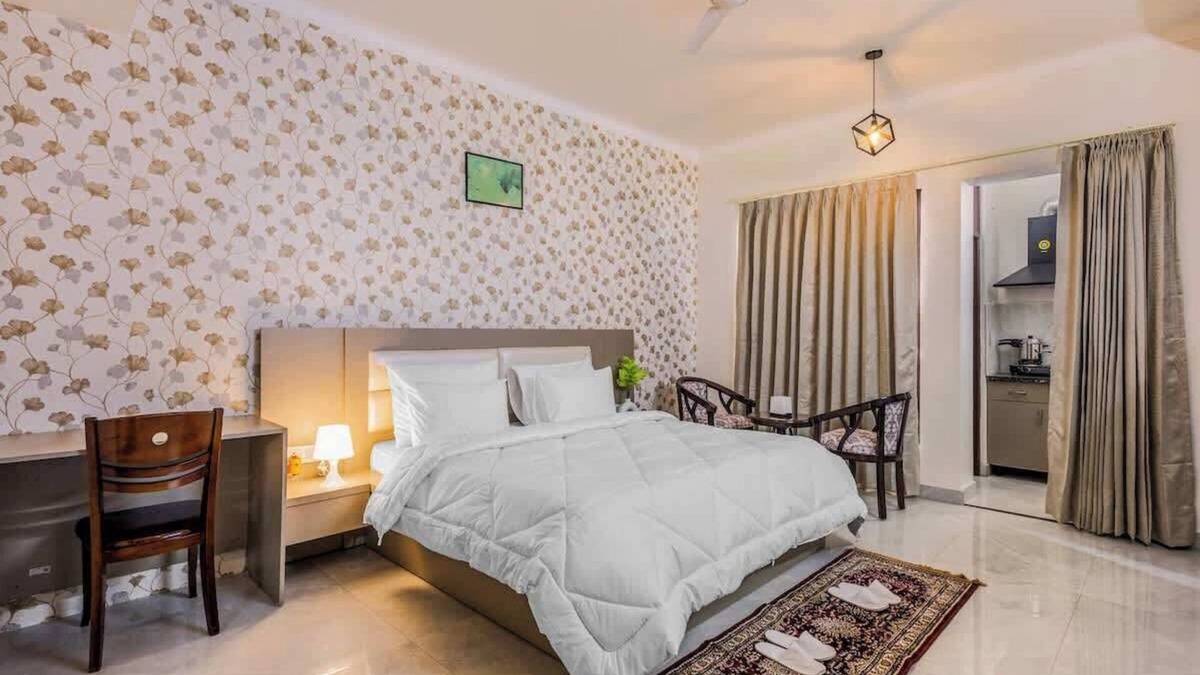 Sector 39 Apartment | Eco Charm in Every Corner w/Balcony