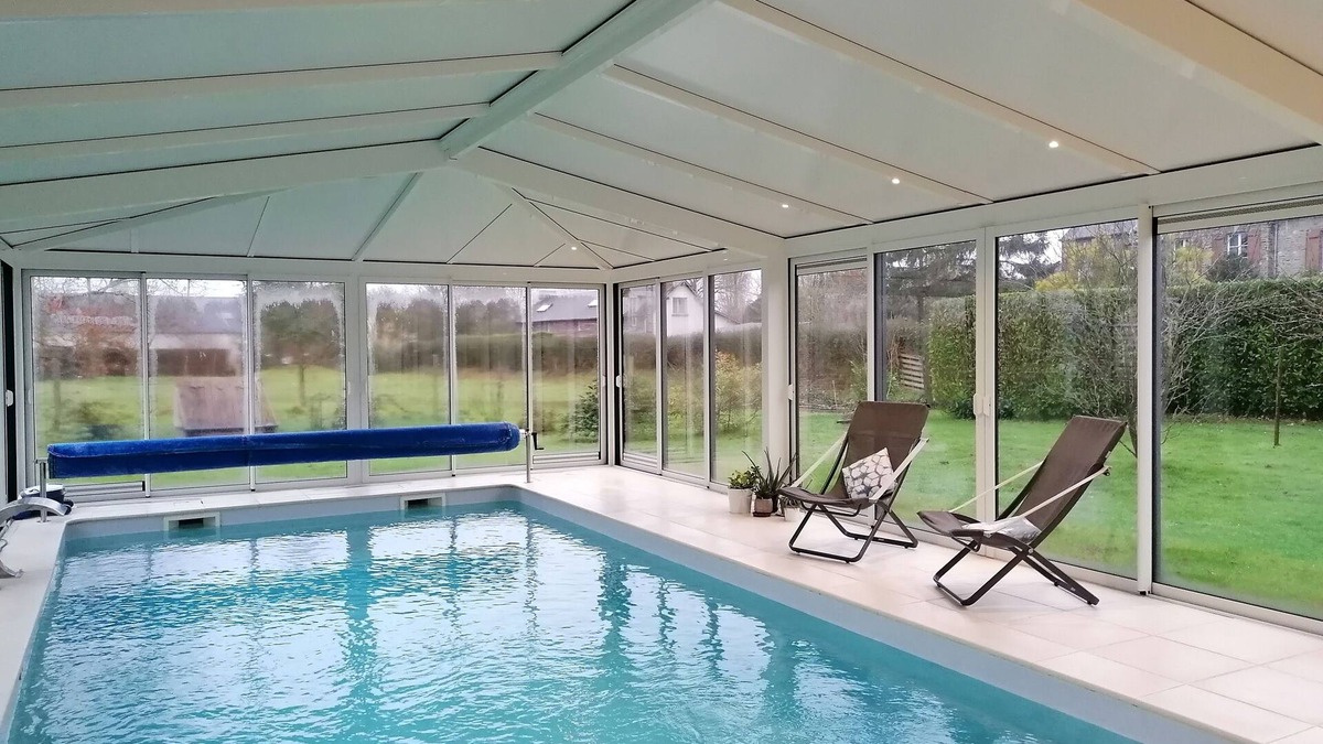 Sainte-Marguerite-d'Elle Apartment | Eco-friendly cottage private pool heated all year round