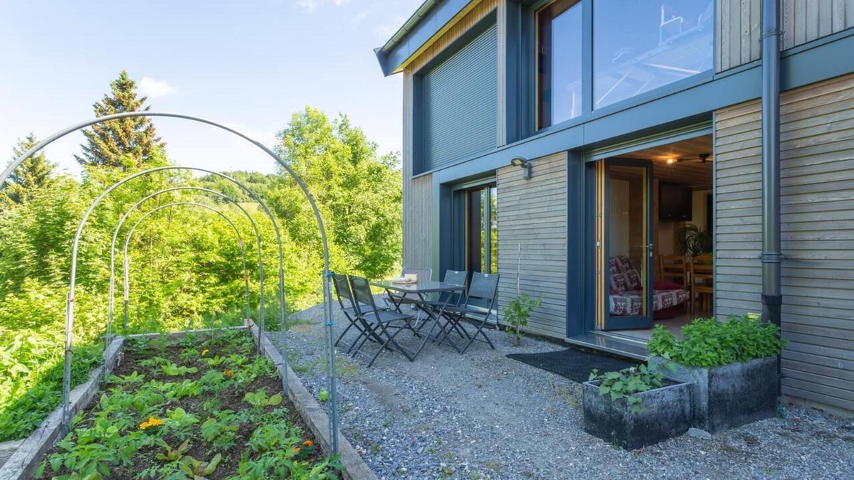Habere-Poche Apartment | Eco-gite dans chalet neuf au pied des montagnes