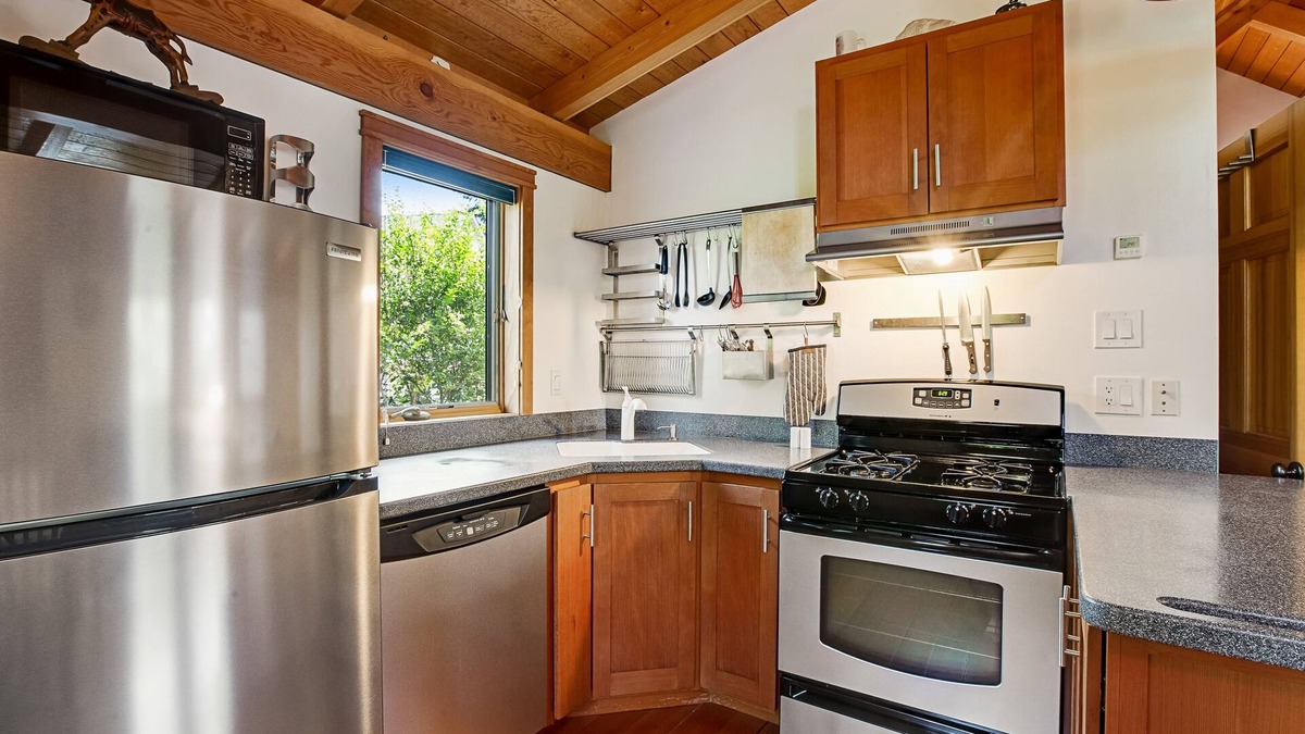 Bainbridge Island House | Eco home & studio with swim spa, Olympic views, home gym, & play structure