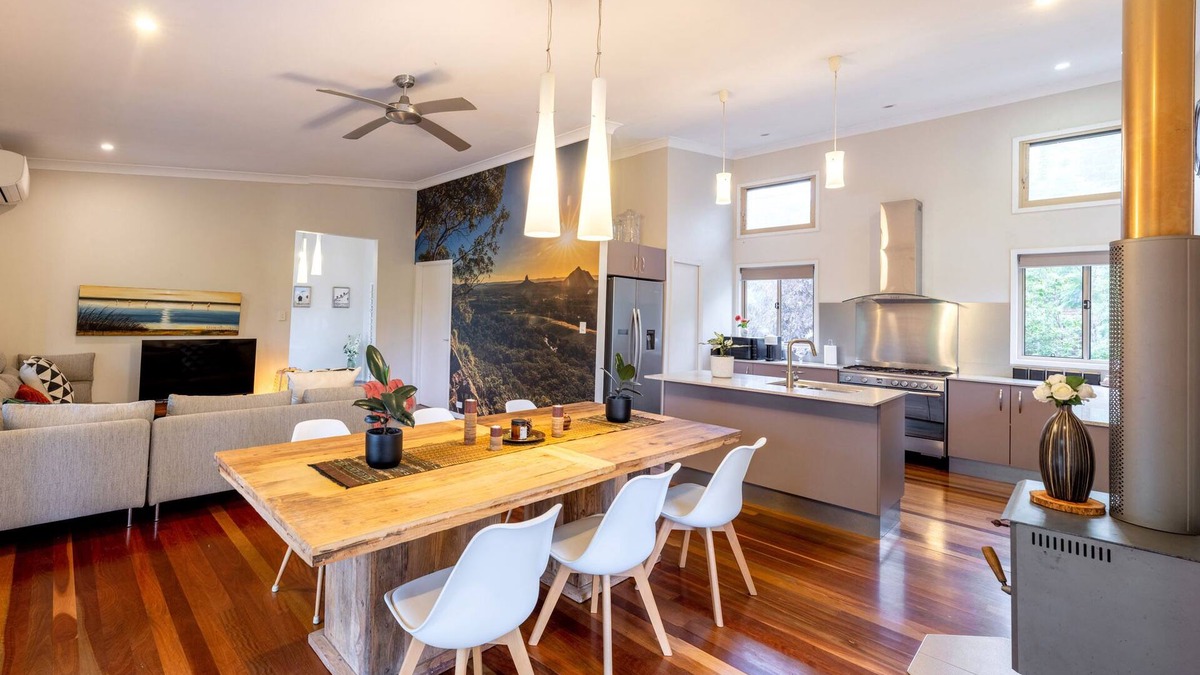 Doonan House | Eco House with private pond & forest. Noosa Hinterland Retreat