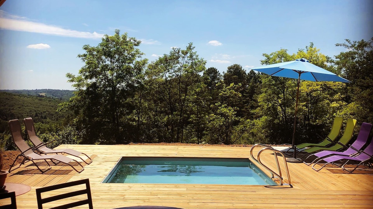 Plazac House | Eco-Lodge Étoile de Jor ★ for 10 people with swimming pool