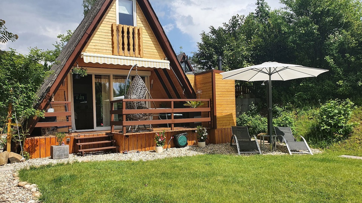 Feriendorf Eichwald House | Eichwald - "Häschen" Idyllic vacation home in the countryside with garden sauna.