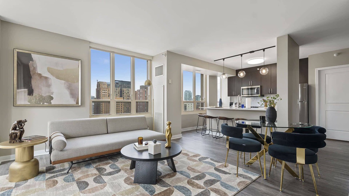 Rush and Division Apartment | Elegant 2BR with Resort Amenities & City Views