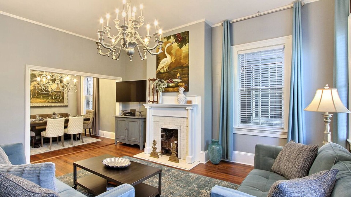 Historic Downtown Savannah House | Elegant Home Near Forsyth | Heated Pool Access