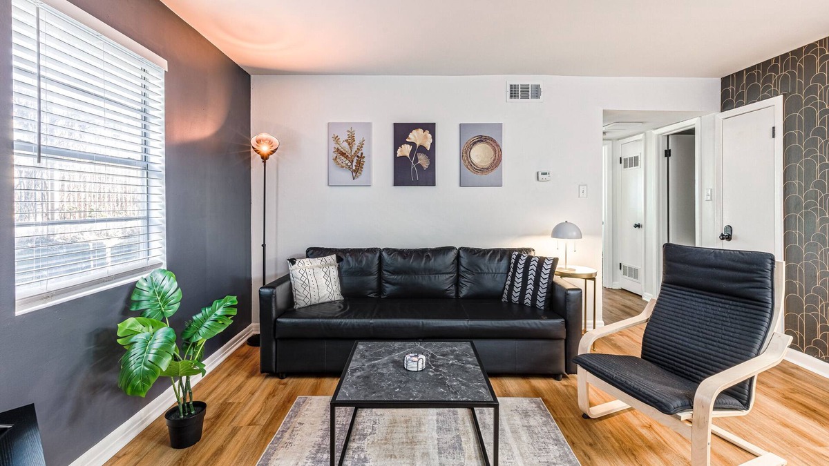 Medical District Apartment | Elegant King Suite Downtown with Free Parking
