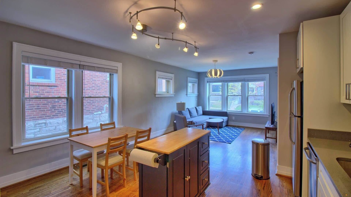 St. Louis Apartment | Elegant Minimalist Gem w/Private backyard, W/D