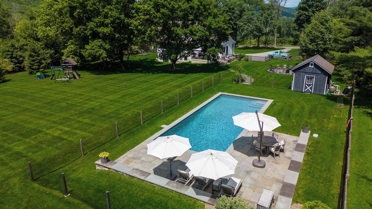 Sharon House | Elegant Modern Farmhouse with Pool and Gardens, steps from Nature Preserve