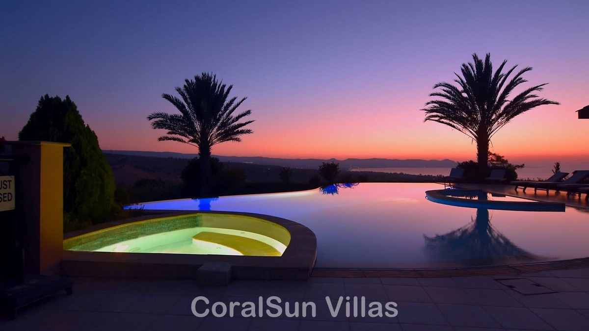 Argaka Villa | Elite, Spectacular Villa Enormous HEATED Pool Gym Excellent Location - Sleeps 15