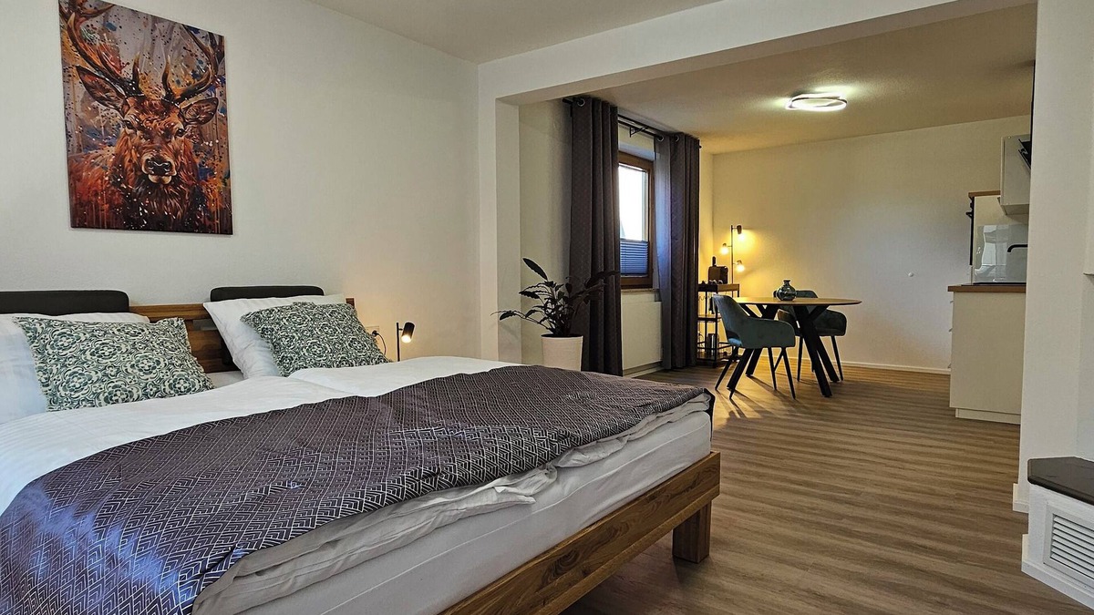 Heidenheim an der Brenz Apartment | ELODIA LUXURY Apartment, WiFi, terrace, kitchen, towels