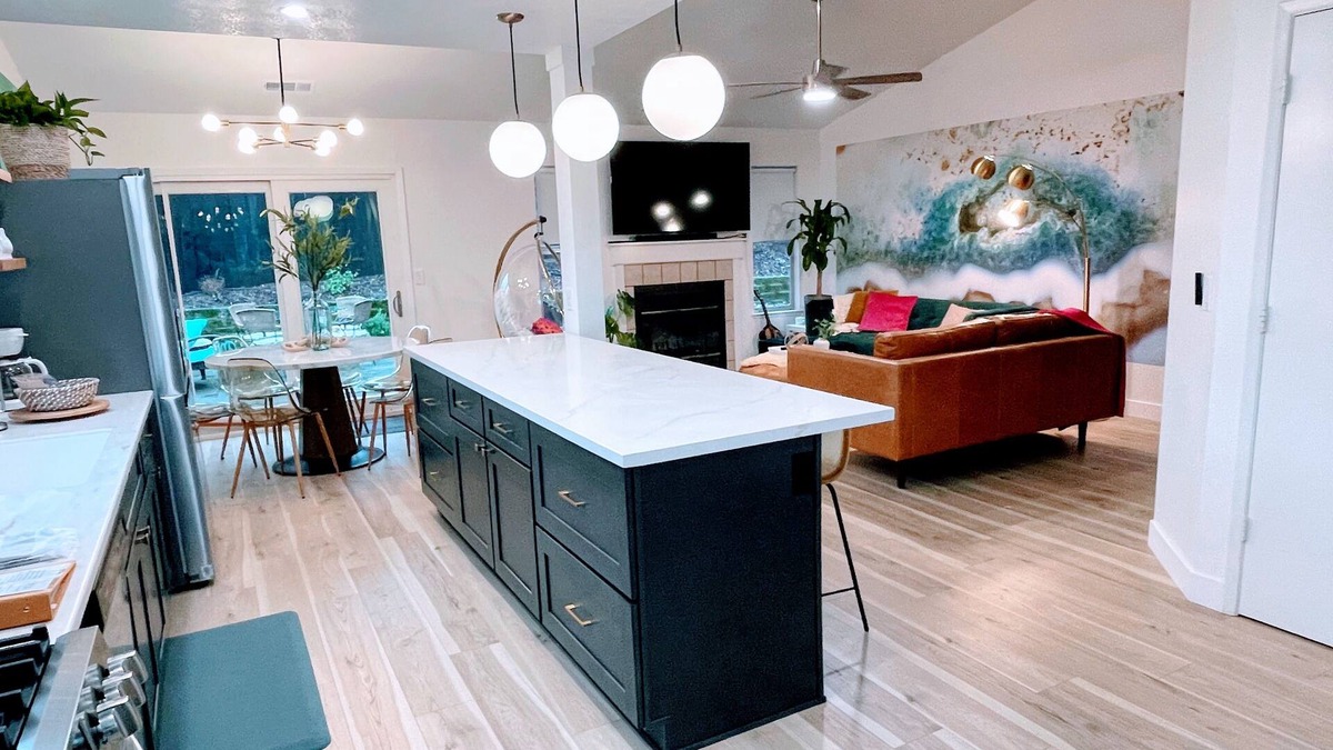 North Hilltop House | Emerald House - striking, remodel in tranquil, central neighborhood