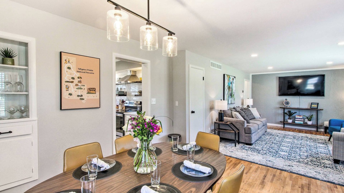 Emporia House | Emporia Family Home Near Downtown: Game Room!