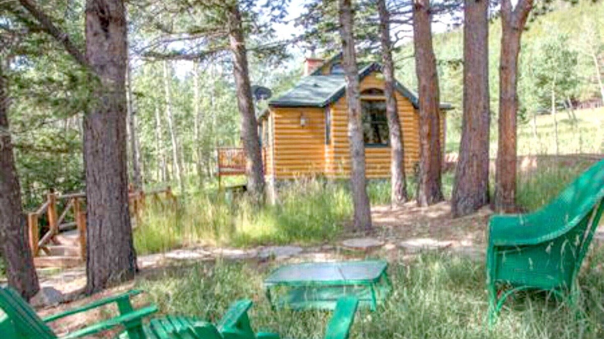Allenspark Cabin | Enchanting log cabin mountain woods and meadow with free wifi