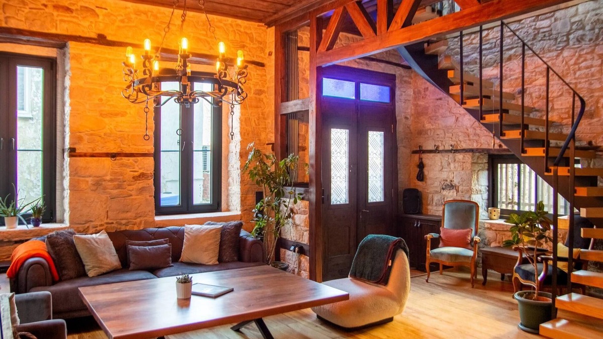 Urla Villa | Enchanting Stone House in Urla with Backyard