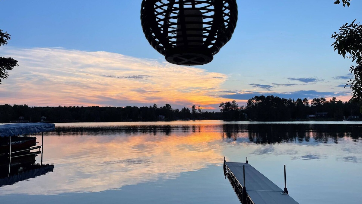 Gwinn House | Endless Summer and Cool Winter on Big Shag Lake in Gwinn, Michigan with Sauna