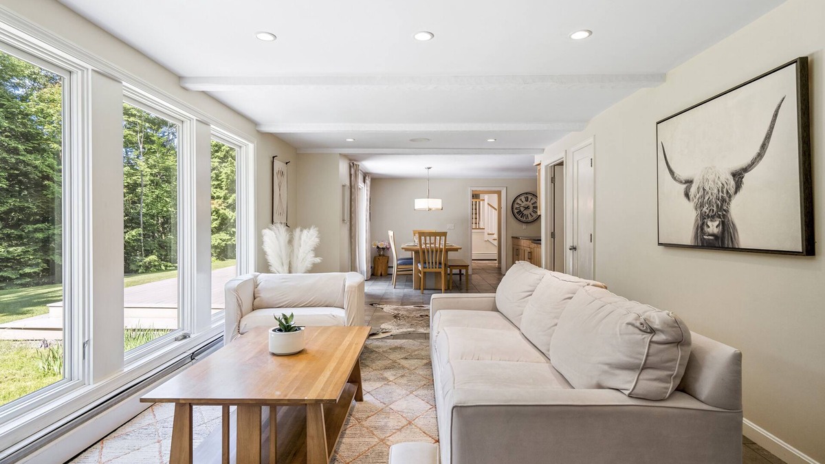 New London House | Enjoy an Evergreen Adventure; Relax in our Zen-like New Hampshire home