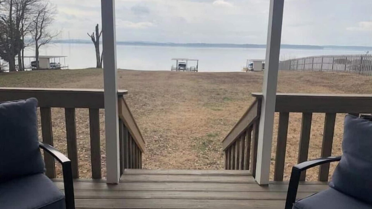 Athens House | Enjoy this SPECTACULAR VIEW of Lake Wheeler from our beautiful 4 bedroom home!