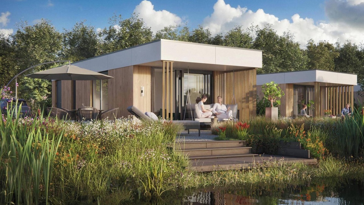 Kotten House | Enjoying yourself by the water in this water lodge for 2 people with a hot tub