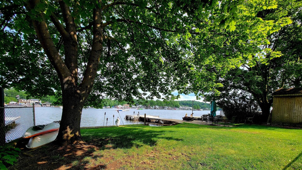 Lake Hopatcong Apartment | Entire Lakefront Suite with private dock + kayaks
